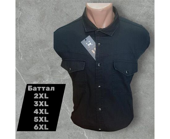 Сорочка чоловіча 6606 black р.2XL-6XL "ROLADA" недорого оптом від прямого постачальника Сорочка чоловіча 6606 black р.2XL-6XL "ROLADA" недорого оптом від прямого постачальника