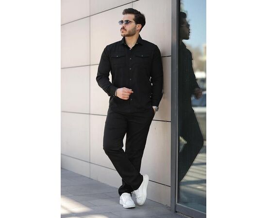 Костюм мужской 6609 black р.S-2XL "ROLADA" недорого оптом от прямого поставщика Фотография Костюм мужской 6609 black р.S-2XL "ROLADA" недорого оптом от прямого поставщика