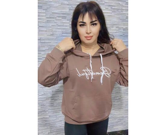 Худі жіноче NW713 brown р.52-54 "Newe" недорого оптом від прямого постачальника Худі жіноче NW713 brown р.52-54 "Newe" недорого оптом від прямого постачальника