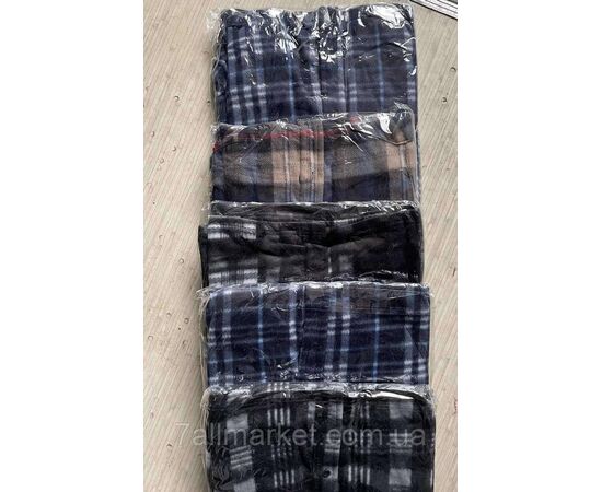 Сорочка чоловіча на флісі розмір 48-56 (мікс кв) "NICOLAS" недорого від прямого постачальника, зображення 2