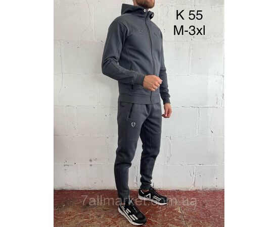 Фотография Спортивный костюм мужской на флисе размеры M-3XL (5цв) "SPORT" недорого от прямого поставщика, изображение 2