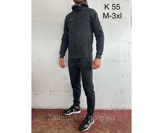 Фотография Спортивный костюм мужской на флисе размеры M-3XL (5цв) "SPORT" недорого от прямого поставщика, изображение 3