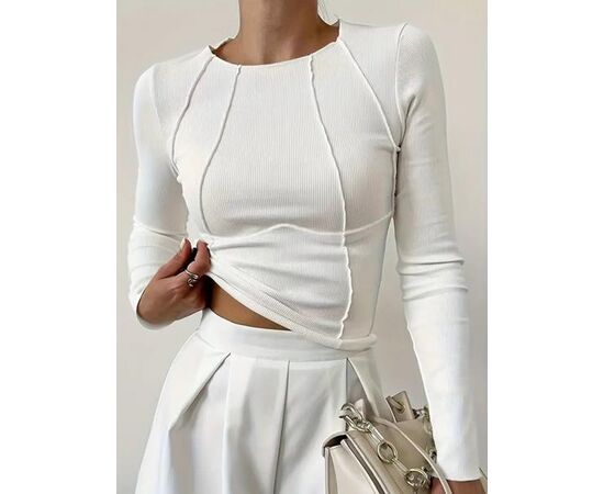 Светр жіночий 1069 white р.42-52 "FEMZONE" недорого оптом від прямого постачальника Светр жіночий 1069 white р.42-52 "FEMZONE" недорого оптом від прямого постачальника