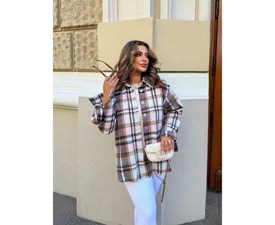 Сорочка жіноча 1134 brown р.42-58 "FEMZONE" недорого оптом від прямого постачальника Сорочка жіноча 1134 brown р.42-58 "FEMZONE" недорого оптом від прямого постачальника