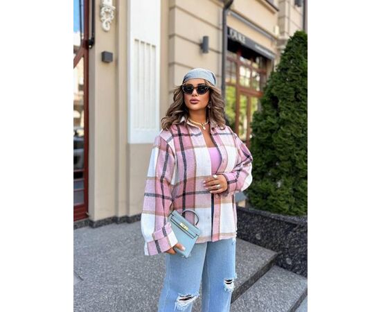 Сорочка жіноча 1134 pink р.42-58 "FEMZONE" недорого оптом від прямого постачальника Сорочка жіноча 1134 pink р.42-58 "FEMZONE" недорого оптом від прямого постачальника