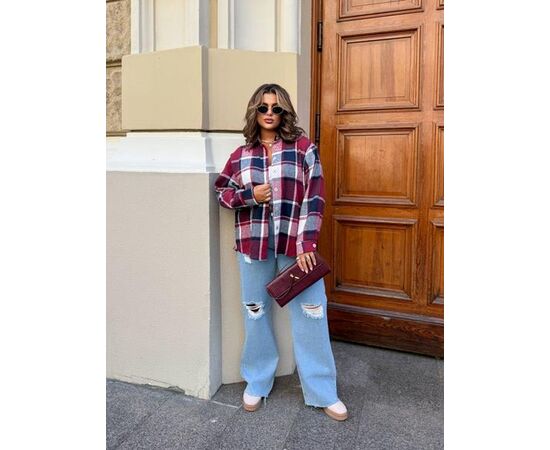 Сорочка жіноча 1134 wine р.42-58 "FEMZONE" недорого оптом від прямого постачальника Сорочка жіноча 1134 wine р.42-58 "FEMZONE" недорого оптом від прямого постачальника