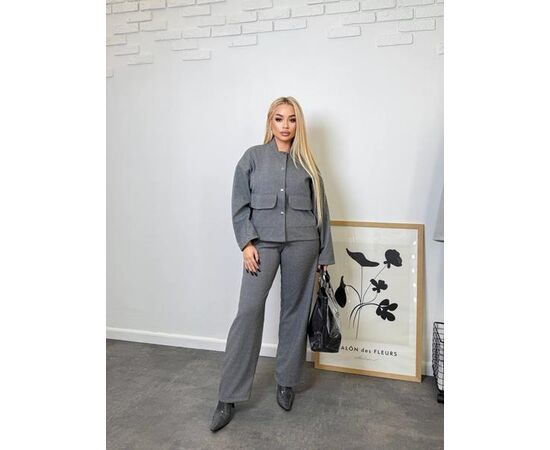 Костюм жіночий 992-1 grey р.50-58 "FEMZONE" недорого оптом від прямого постачальника Костюм жіночий 992-1 grey р.50-58 "FEMZONE" недорого оптом від прямого постачальника
