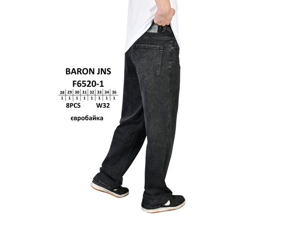 Джинси чоловічі F6520-1 black р.28-34 "God Baron" недорого оптом від прямого постачальника Джинси чоловічі F6520-1 black р.28-34 "God Baron" недорого оптом від прямого постачальника