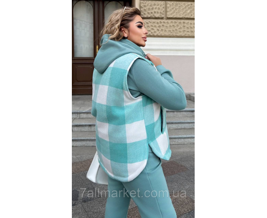 Костюм 3-ка жіночий спортивний тринитка на флісі + кашемір (46-60) "LADA" недорого від прямого постачальника, зображення 4