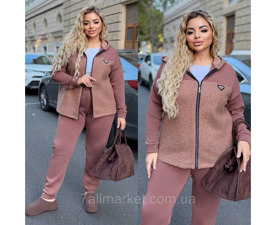 Костюм жіночий прогулянковий на флісі (46-60) "LADA" недорого від прямого постачальника, зображення 2