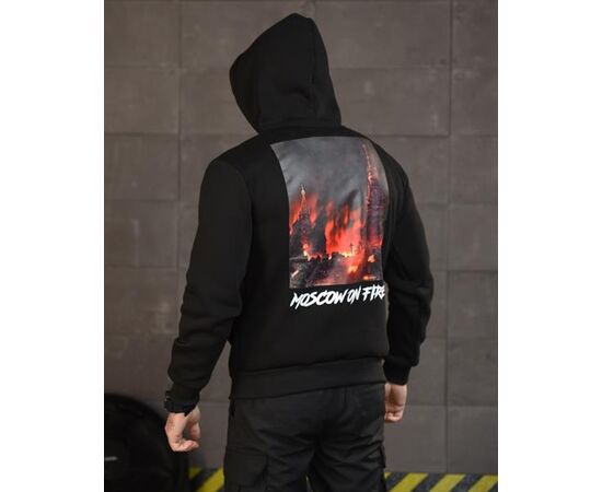 Худи мужской 612 black р.48-54 "Madoka" недорого оптом от прямого поставщика, изображение 2 Фотография Худи мужской 612 black р.48-54 "Madoka" недорого оптом от прямого поставщика, изображение 2