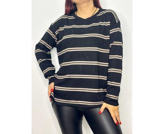 Свитер женский 3333-7 black-beige р.48-52 "Kosta" недорого оптом от прямого поставщика Фотография Свитер женский 3333-7 black-beige р.48-52 "Kosta" недорого оптом от прямого поставщика