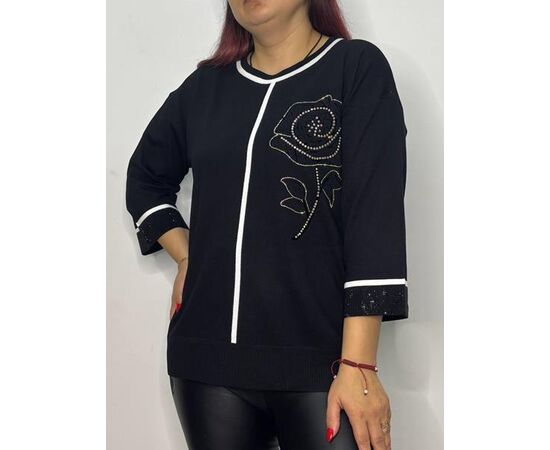 Свитер женский 815 black р.48-52 "Kosta" недорого оптом от прямого поставщика Фотография Свитер женский 815 black р.48-52 "Kosta" недорого оптом от прямого поставщика