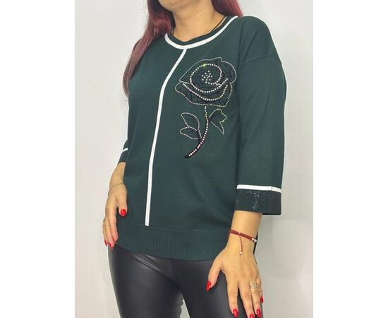 Светр жіночий 815 green р.48-52 "Kosta" недорого оптом від прямого постачальника Светр жіночий 815 green р.48-52 "Kosta" недорого оптом від прямого постачальника