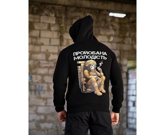 Худи мужской 1224 black р.M-3XL "Madoka" недорого оптом от прямого поставщика Фотография Худи мужской 1224 black р.M-3XL "Madoka" недорого оптом от прямого поставщика