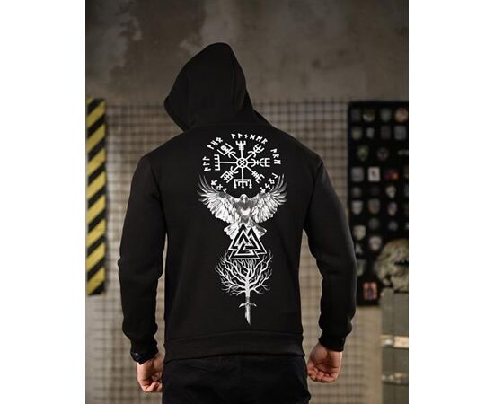 Худи мужской 1226 black р.M-3XL "Madoka" недорого оптом от прямого поставщика Фотография Худи мужской 1226 black р.M-3XL "Madoka" недорого оптом от прямого поставщика