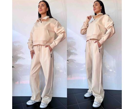 Костюм спортивний жіночий теплий TB23 beige р.S-L "i8denim Women" недорого оптом від прямого постачальника Костюм спортивний жіночий теплий TB23 beige р.S-L "i8denim Women" недорого оптом від прямого постачальника