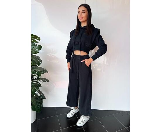 Костюм спортивный женский тёплый TB34 black р.S-L "i8denim Women" недорого оптом от прямого поставщика Фотография Костюм спортивный женский тёплый TB34 black р.S-L "i8denim Women" недорого оптом от прямого поставщика