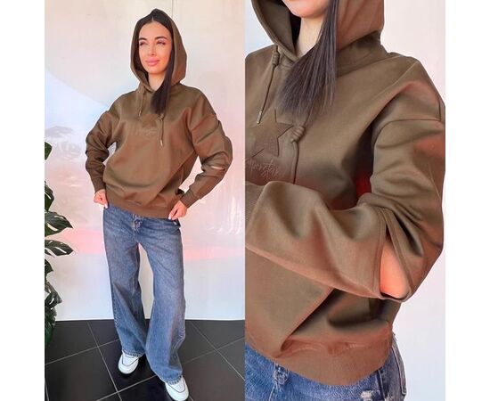 Худи женское TB80 brown р.S-L "i8denim Women" недорого оптом от прямого поставщика Фотография Худи женское TB80 brown р.S-L "i8denim Women" недорого оптом от прямого поставщика
