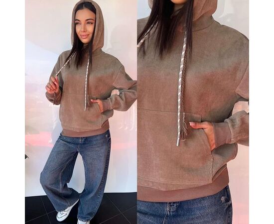 Худи женское TB84 beige р.S-L "i8denim Women" недорого оптом от прямого поставщика Фотография Худи женское TB84 beige р.S-L "i8denim Women" недорого оптом от прямого поставщика