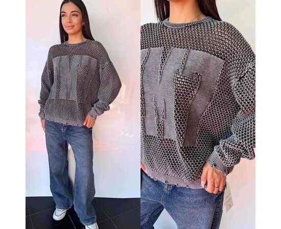 Свитер женский TB89 grey р.one size "i8denim Women" недорого оптом от прямого поставщика Фотография Свитер женский TB89 grey р.one size "i8denim Women" недорого оптом от прямого поставщика