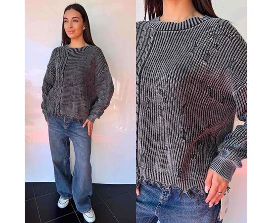 Свитер женский TB90 grey р.one size "i8denim Women" недорого оптом от прямого поставщика Фотография Свитер женский TB90 grey р.one size "i8denim Women" недорого оптом от прямого поставщика
