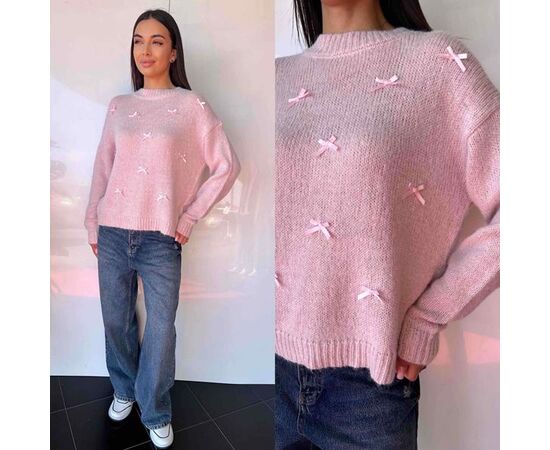 Свитер женский TB91 pink р.one size "i8denim Women" недорого оптом от прямого поставщика Фотография Свитер женский TB91 pink р.one size "i8denim Women" недорого оптом от прямого поставщика