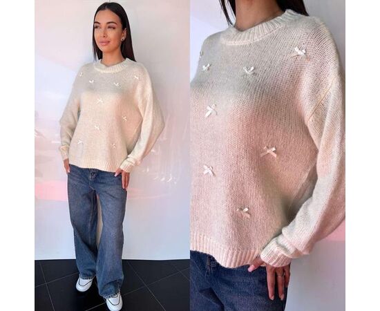 Свитер женский TB92 beige р.one size "i8denim Women" недорого оптом от прямого поставщика Фотография Свитер женский TB92 beige р.one size "i8denim Women" недорого оптом от прямого поставщика