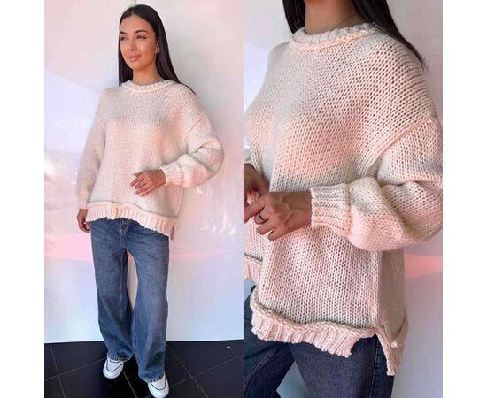 Свитер женский TB94 beige р.one size "i8denim Women" недорого оптом от прямого поставщика Фотография Свитер женский TB94 beige р.one size "i8denim Women" недорого оптом от прямого поставщика