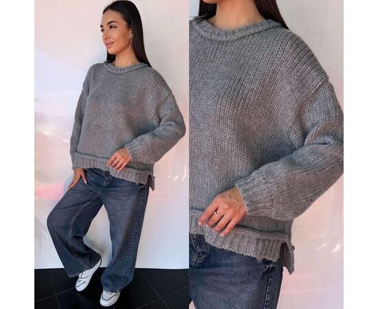 Свитер женский TB95 grey р.one size "i8denim Women" недорого оптом от прямого поставщика Фотография Свитер женский TB95 grey р.one size "i8denim Women" недорого оптом от прямого поставщика