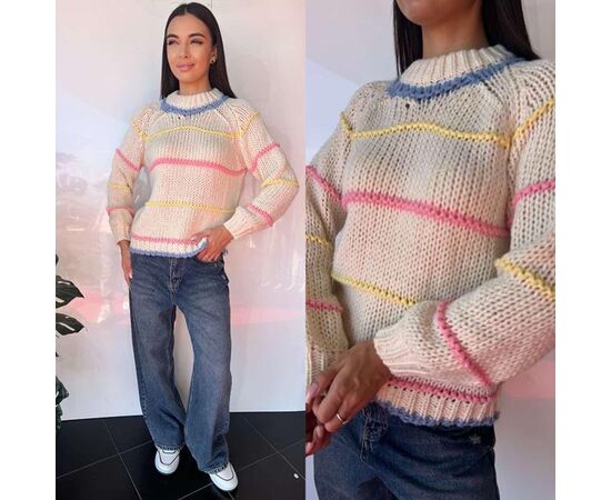 Свитер женский TB99 beige р.one size "i8denim Women" недорого оптом от прямого поставщика Фотография Свитер женский TB99 beige р.one size "i8denim Women" недорого оптом от прямого поставщика