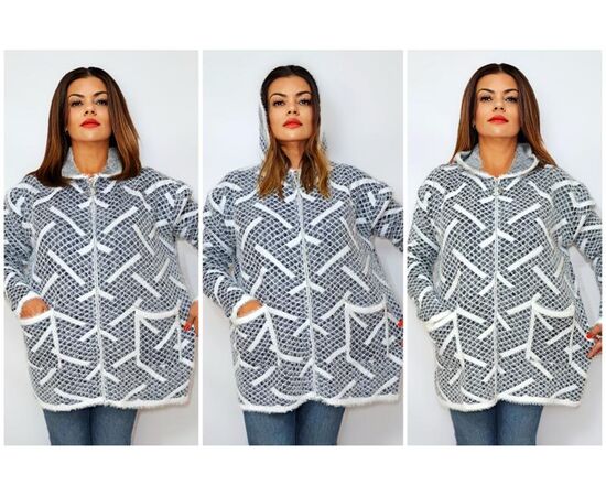 Кофта жіноча тепла 2203 mix р.54-60 "ITALIA" недорого оптом від прямого постачальника Кофта жіноча тепла 2203 mix р.54-60 "ITALIA" недорого оптом від прямого постачальника