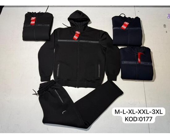 Костюм спортивный мужской 0177 navy-grey р.M-3XL "Cramp" недорого оптом от прямого поставщика Фотография Костюм спортивный мужской 0177 navy-grey р.M-3XL "Cramp" недорого оптом от прямого поставщика