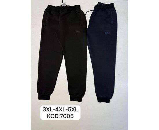 Штани спортивні чоловічі 7005 black р.3XL-5XL "Cramp" недорого оптом від прямого постачальника Штани спортивні чоловічі 7005 black р.3XL-5XL "Cramp" недорого оптом від прямого постачальника
