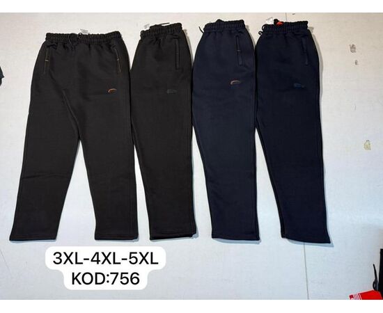 Штани спортивні чоловічі 756 black-orange р.3XL-5XL "Cramp" недорого оптом від прямого постачальника Штани спортивні чоловічі 756 black-orange р.3XL-5XL "Cramp" недорого оптом від прямого постачальника