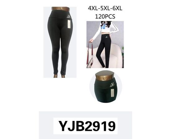 Лосины женские тёплые 2919 black р.4XL-6XL "Hoan" недорого оптом от прямого поставщика Фотография Лосины женские тёплые 2919 black р.4XL-6XL "Hoan" недорого оптом от прямого поставщика