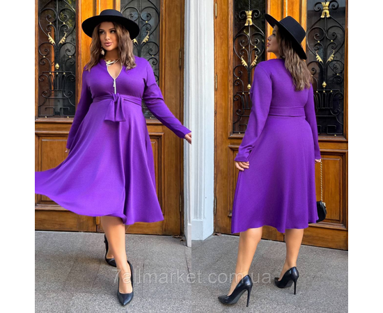 Фотография Платье женское трикотаж креп р-ры 46-60 "LADA" купить недорого от прямого поставщика, изображение 2