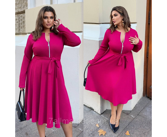 Фотография Платье женское трикотаж креп р-ры 46-60 "LADA" купить недорого от прямого поставщика, изображение 2