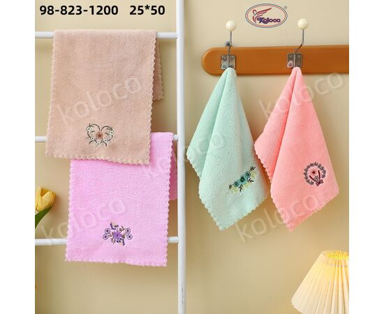 Полотенце 98-823-1200 р.25*50 "Koloco" недорого оптом от прямого поставщика Фотография Полотенце 98-823-1200 р.25*50 "Koloco" недорого оптом от прямого поставщика