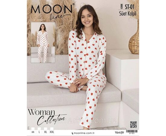 Піжама жіноча котонова із Сердечками розміри M-2XL "MODY" купити недорого від прямого постачальника Піжама жіноча котонова із Сердечками розміри M-2XL "MODY" купити недорого від прямого постачальника