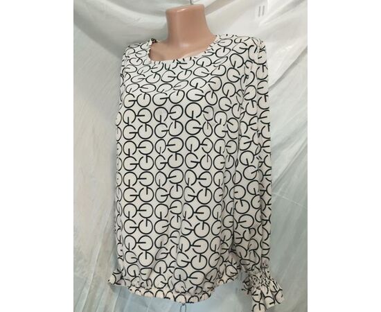 Блузка жіноча 585-5 white р.50-56 "Galina" недорого оптом від прямого постачальника Блузка жіноча 585-5 white р.50-56 "Galina" недорого оптом від прямого постачальника