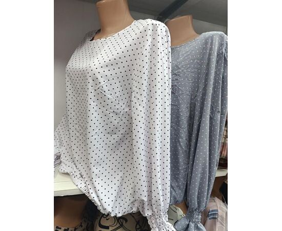 Блузка жіноча 585-4 grey р.50-56 "Galina" недорого оптом від прямого постачальника Блузка жіноча 585-4 grey р.50-56 "Galina" недорого оптом від прямого постачальника