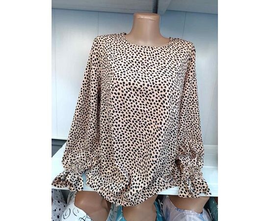 Блузка жіноча 585-3 beige р.50-56 "Galina" недорого оптом від прямого постачальника Блузка жіноча 585-3 beige р.50-56 "Galina" недорого оптом від прямого постачальника