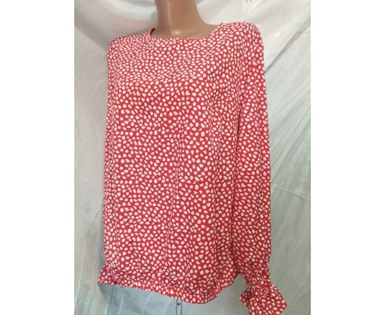 Блузка жіноча 585-2 red р.50-56 "Galina" недорого оптом від прямого постачальника Блузка жіноча 585-2 red р.50-56 "Galina" недорого оптом від прямого постачальника