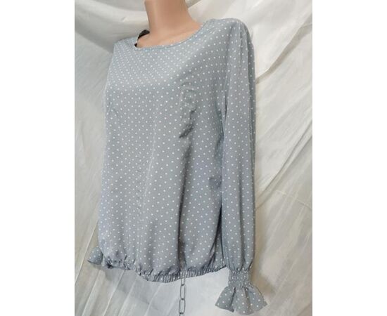 Блузка женская 585-2 grey р.50-56 "Galina" недорого оптом от прямого поставщика Фотография Блузка женская 585-2 grey р.50-56 "Galina" недорого оптом от прямого поставщика