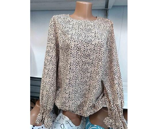 Блузка жіноча 585-2 beige р.50-56 "Galina" недорого оптом від прямого постачальника Блузка жіноча 585-2 beige р.50-56 "Galina" недорого оптом від прямого постачальника