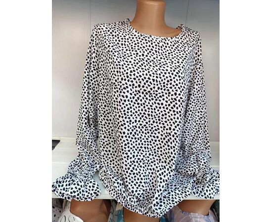 Блузка жіноча 585-1 white р.50-56 "Galina" недорого оптом від прямого постачальника Блузка жіноча 585-1 white р.50-56 "Galina" недорого оптом від прямого постачальника