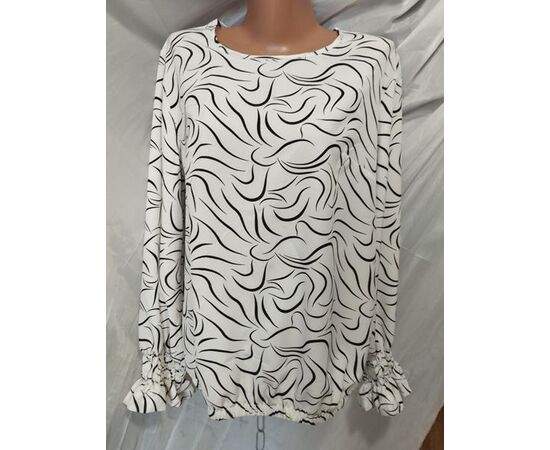 Блузка жіноча 585 white р.50-56 "Galina" недорого оптом від прямого постачальника Блузка жіноча 585 white р.50-56 "Galina" недорого оптом від прямого постачальника