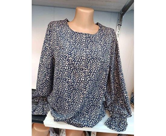 Блузка жіноча 585 navy р.50-56 "Galina" недорого оптом від прямого постачальника Блузка жіноча 585 navy р.50-56 "Galina" недорого оптом від прямого постачальника