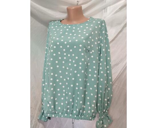 Блузка жіноча 585 mint р.50-56 "Galina" недорого оптом від прямого постачальника Блузка жіноча 585 mint р.50-56 "Galina" недорого оптом від прямого постачальника